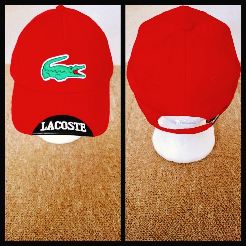 LACOSTE SNAPBACK HAT.